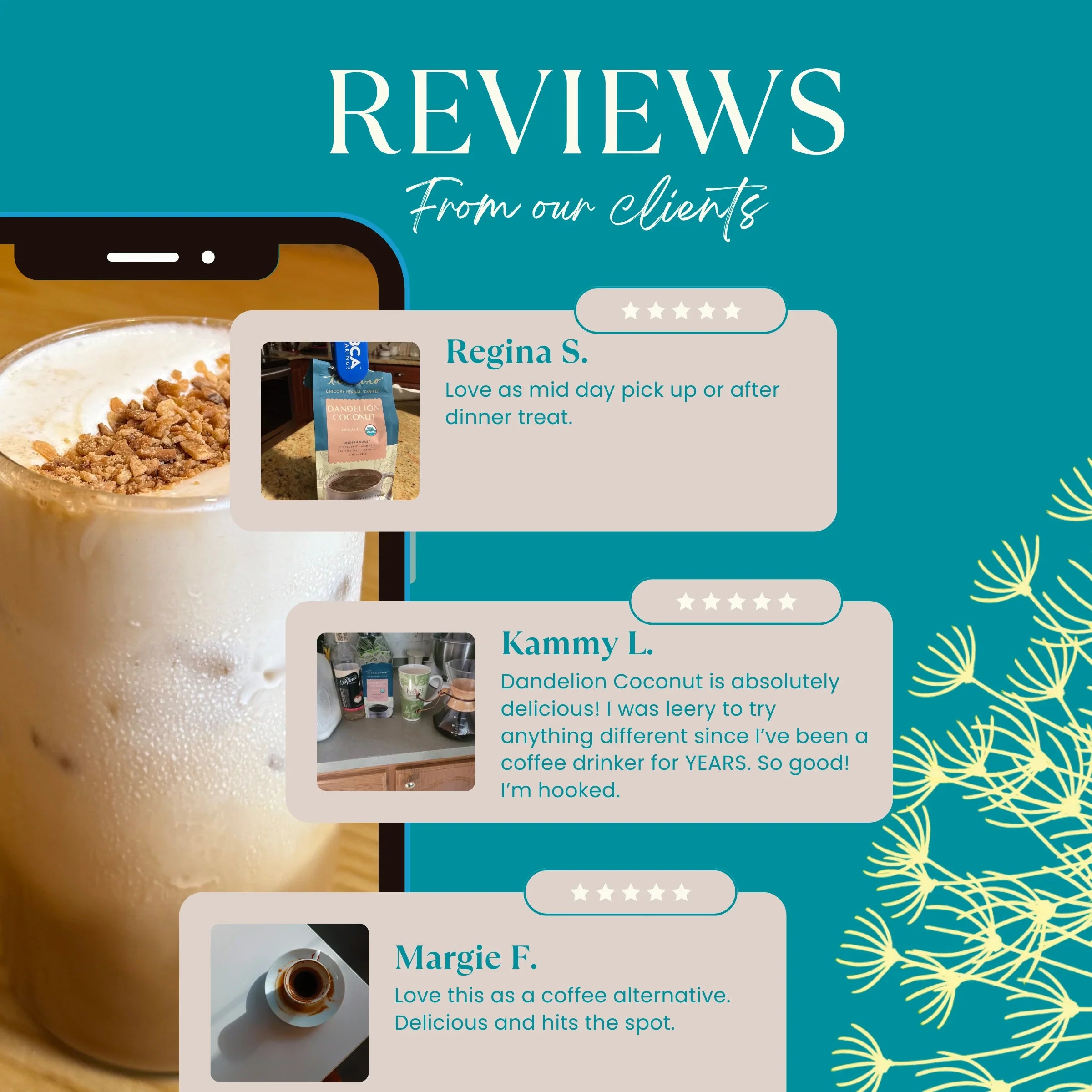 Dandelion Coconut Herbal Coffee