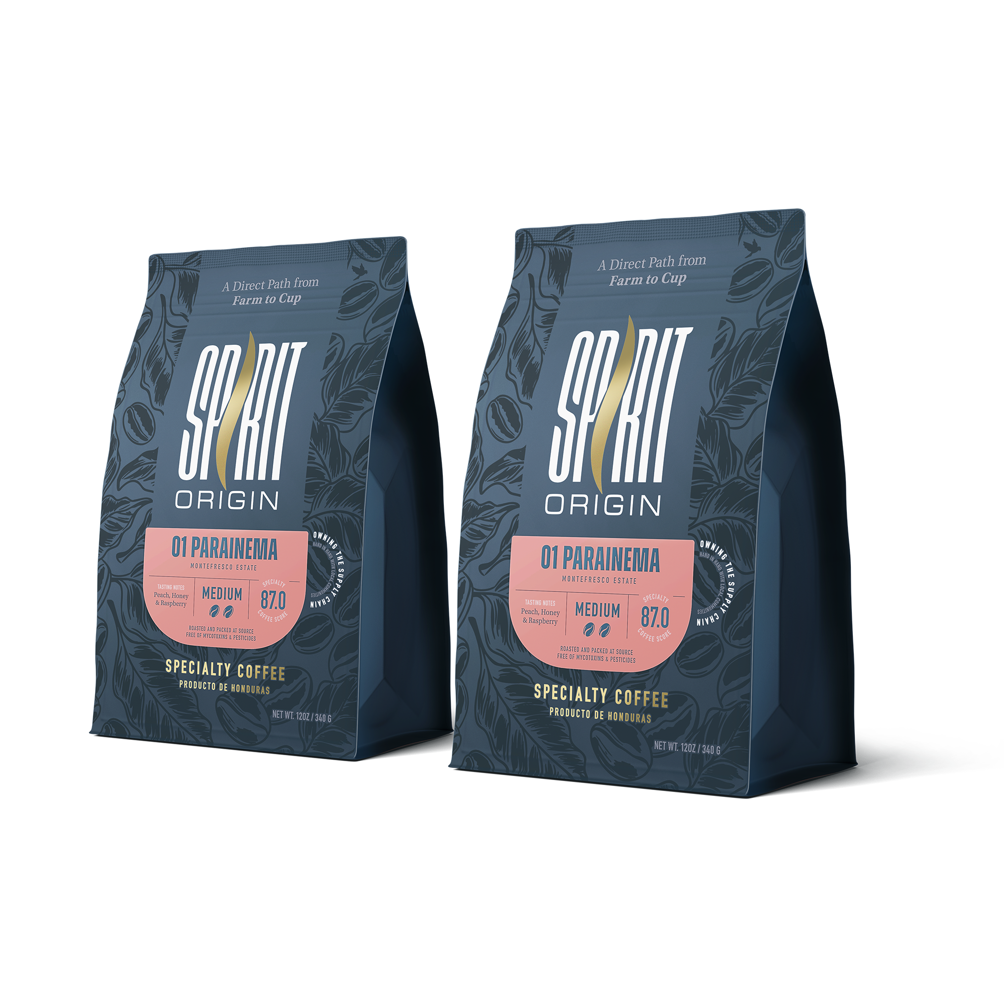 Honduras Monte Fresco Parainema Washed – Medium Roast Specialty Coffee, 2-Pack