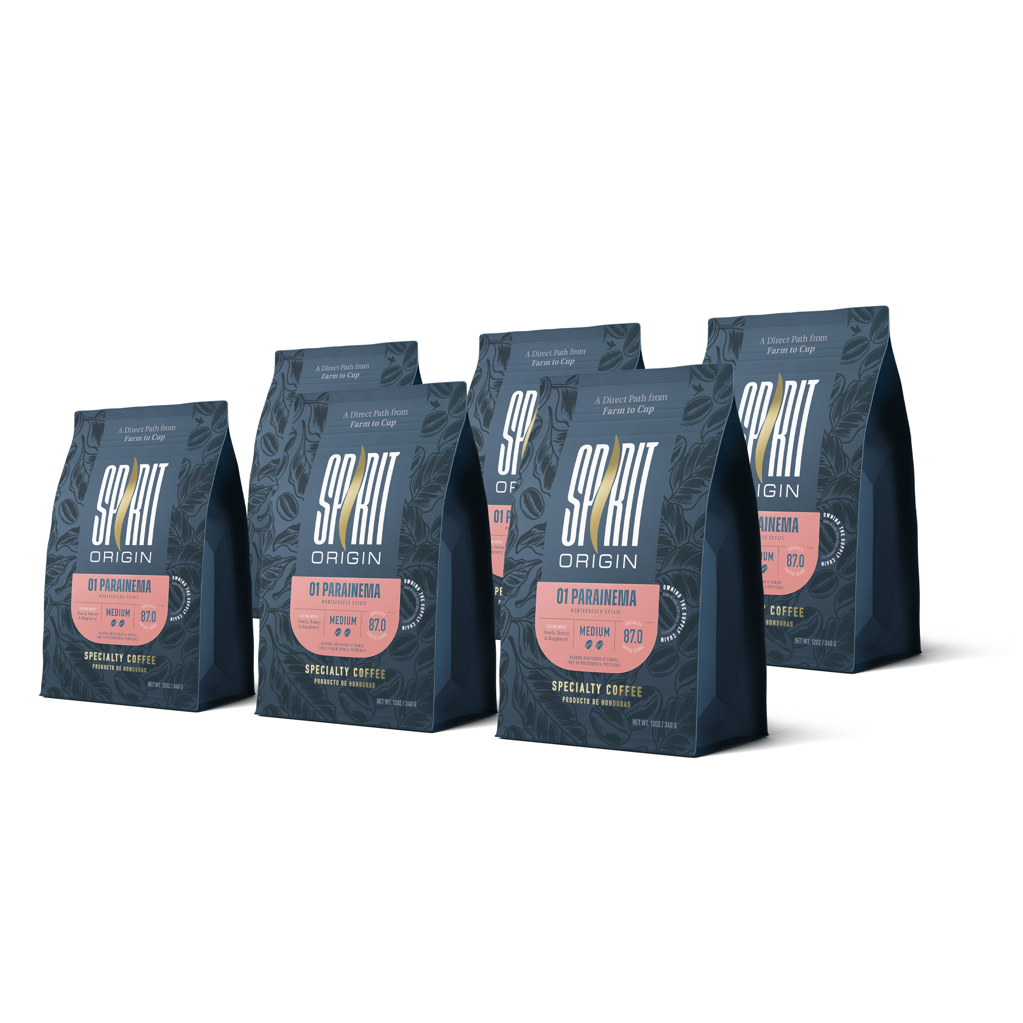 Honduras Monte Fresco Parainema Washed – Medium Roast Specialty Coffee, 6-Pack 4.5lb