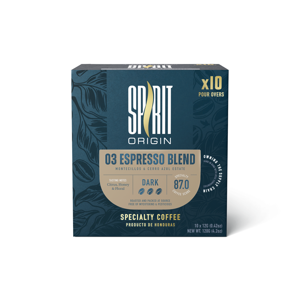 Single-Serve Pour-Over Drip Coffee Bags – Espresso Blend Specialty Coffee (10-Pack)
