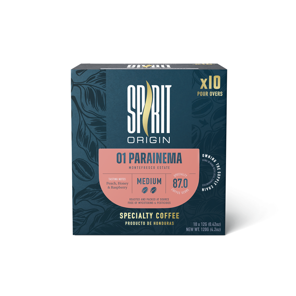 Single-Serve Pour-Over Drip Coffee Bags – Parainema Medium Roast Specialty Coffee (10-Pack)
